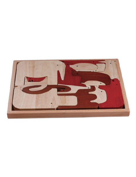 TC5002 | Cute Animal Puzzle (Red Wood Puzzle Series)