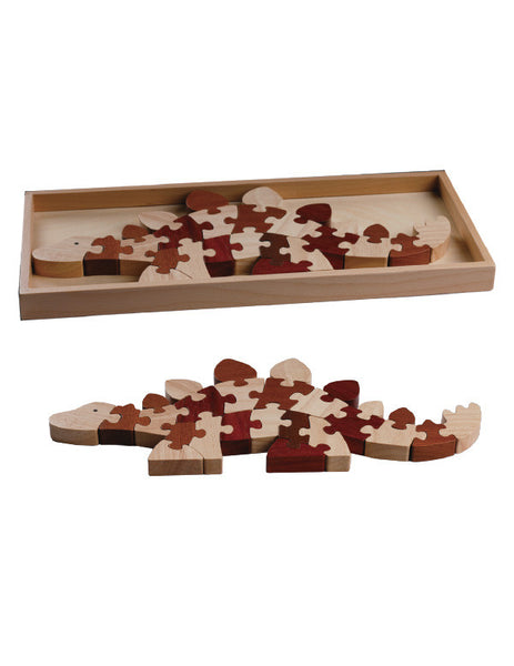 TC5003 | Stegosaurus Puzzle (Red Wood Puzzle Series)